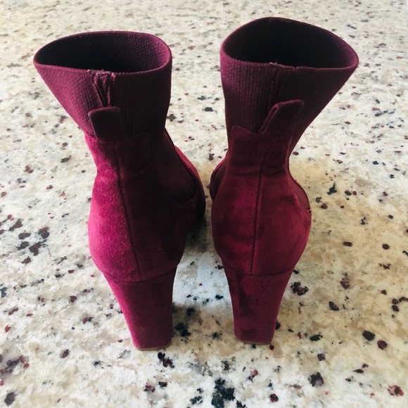 STEVE MADDEN RICHTER BOOTIE - 7.5 MAROON - Picture 5 of 7